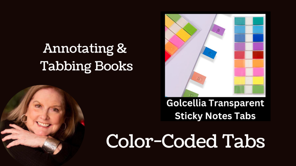 book annotating color key bookplate