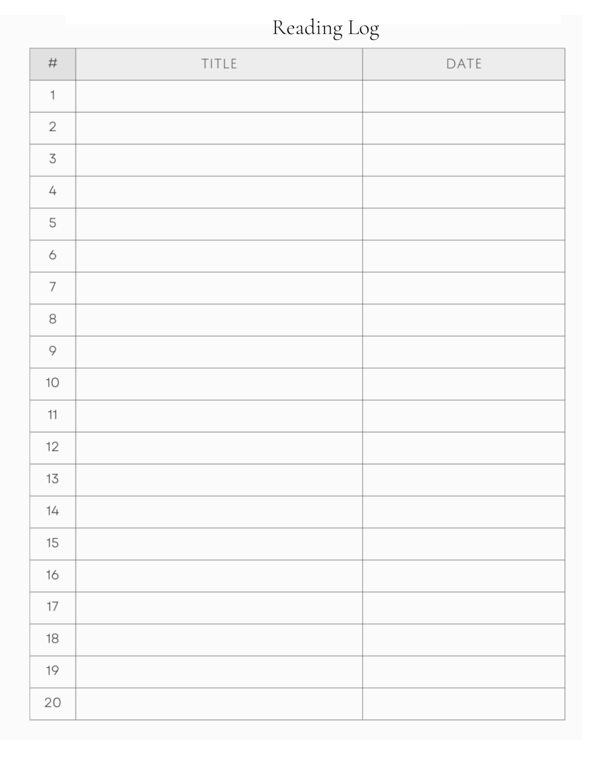 A Free 8.5 x 11 Journal, Planner, & Reading Log for You to Download ...