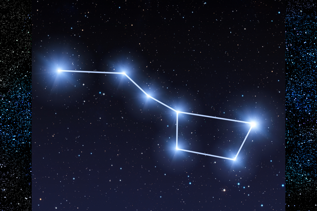 A picture of the constellation ursa major.