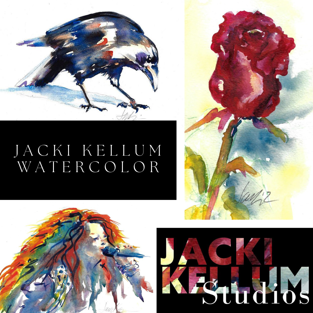 A series of paintings by artist jacki kellum.